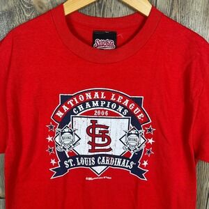 MLB St. Louis Cardinals 2006 National League Champions T-Shirt Men's M Stitches